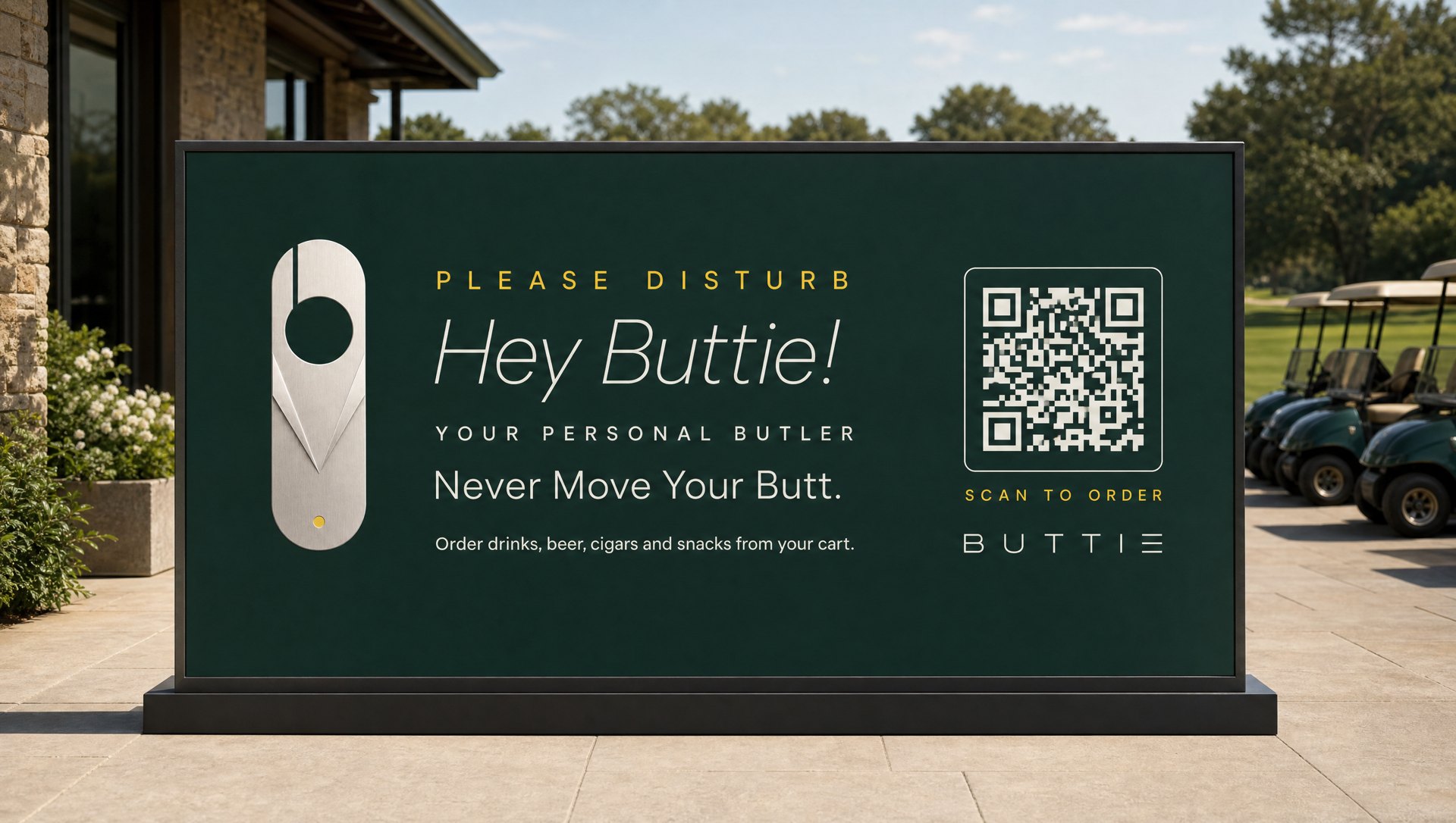 Buttie ad, golf emerald