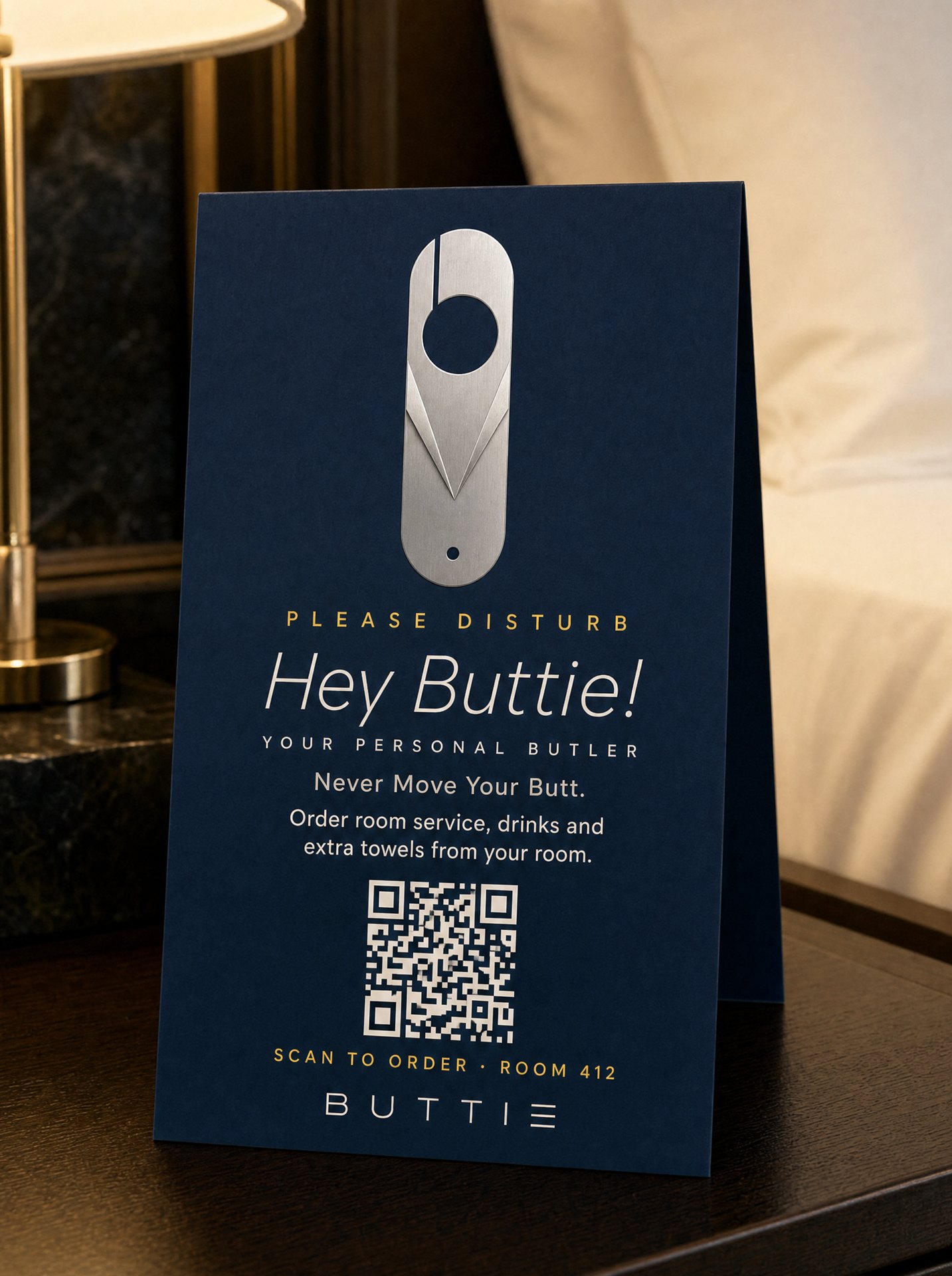 Buttie table tent, hotel midnight blue